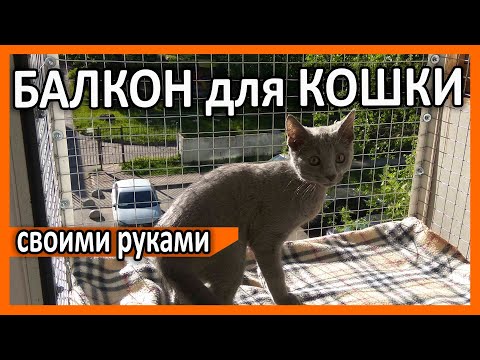 Вольер - Балкон для кошки на окно - своими руками