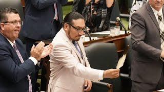 Ontario MPP Sol Mamakwa delivers historic speech in Oji-Cree