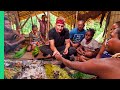 Eating with the Tree People of Papua, Indonesia!! (Raw Clip with the Korowai Tribe)