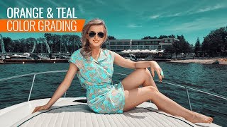 PHOTOSHOP TUTORIAL - ORANGE AND TEAL COLOR GRADING | CINEMATIC FILM LOOK