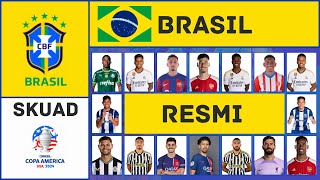 Inilah Daftar Resmi 26 Pemain Skuad Brasil untuk Copa America 2024