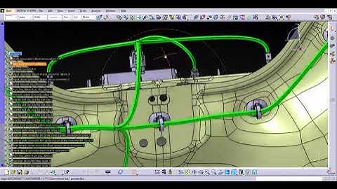 🚘Tailgate Wiring Harness Routing project completed using CATIA (Electrical Part Design & Harness)