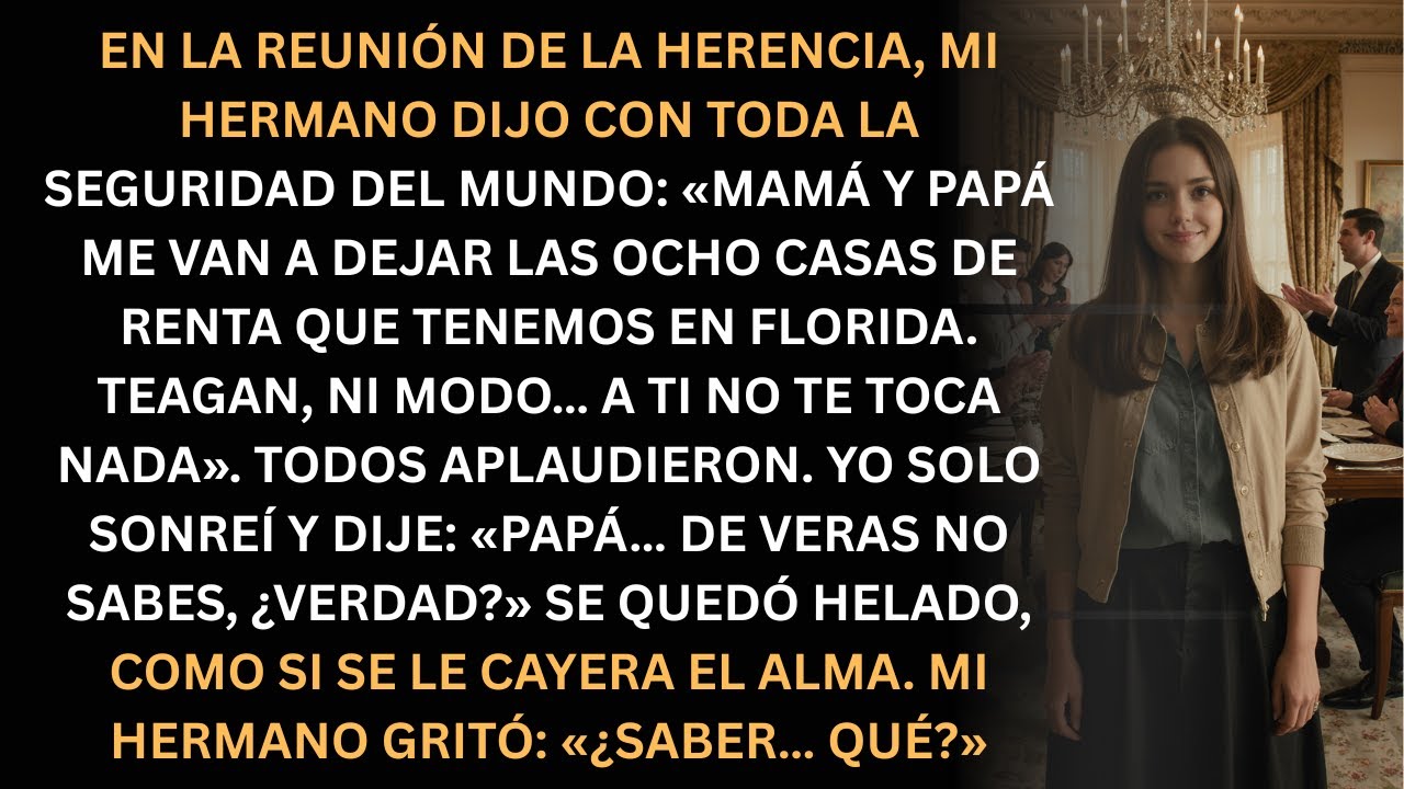 En la reunión de la herencia, mi hermano se llevó todo… hasta que yo hablé.