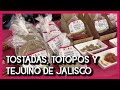 Tostadas, totopos y tejuino típicos de Jalisco