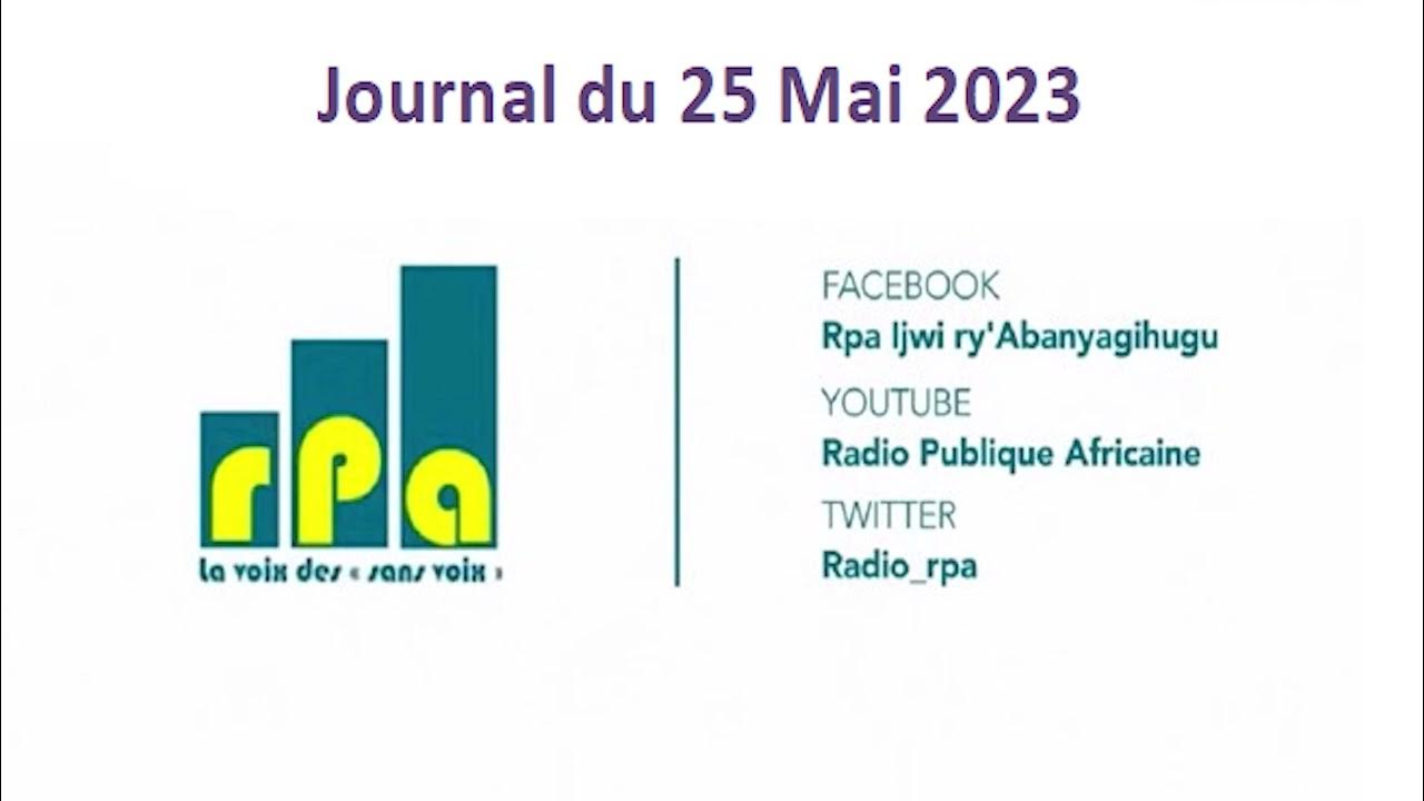 Journal du 25 Mai 2023. YouTube