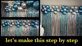 Birthday decoration ideas at home/balloon decoration ideas/how to decorate birthday party at home