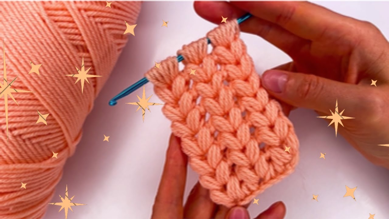 Design a Cozy Blanket with Tunisian Puff V-Stitch