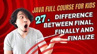 JAVA Coding Series 2024 -27 Difference between final, finally and finalize #coding #programming