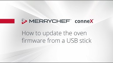How to upload the oven firmware from a USB stick?