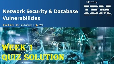 COURSERA | Network Security & Database Vulnerabilities | WEEK 1| TCP/IP Framework Quiz Answers