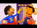Knock knock trick or treat 2  featuring super simple puppets  halloween song for kids