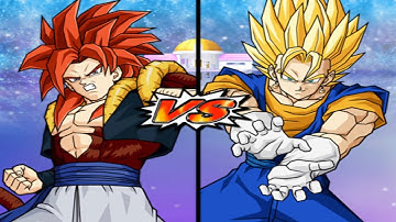 SSJ4 Gogeta VS Super Vegito || DBZ Budokai Tenkaichi 3 [HD] Gameplay