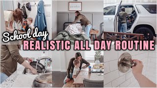 REALISTIC MOM ALL DAY ROUTINE 2022 | MOM OF 3 | MILITARY FAMILY