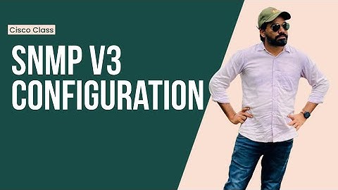 SNMP V3 configuration on cisco devices     #snmp #snmpv3