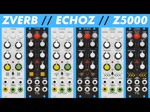 Tiptop Audio Eurorack FX - ZVERB ECHOZ & Z5000 // patch tips