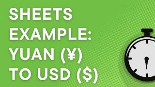 Google Sheets: How To Convert A Price List In Chinese Yuan To Usd (Cny/Usd)