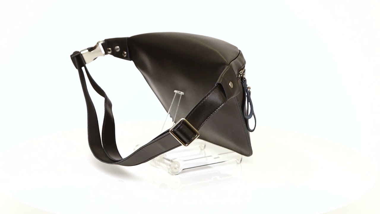 Leather Belt Bag - Genuine Waist Bag - Fanny Pack - for Man Woman by GE MARK