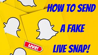 How to send fake snaps on snapchat | send fake live snaps | 2022 (4K) screenshot 2