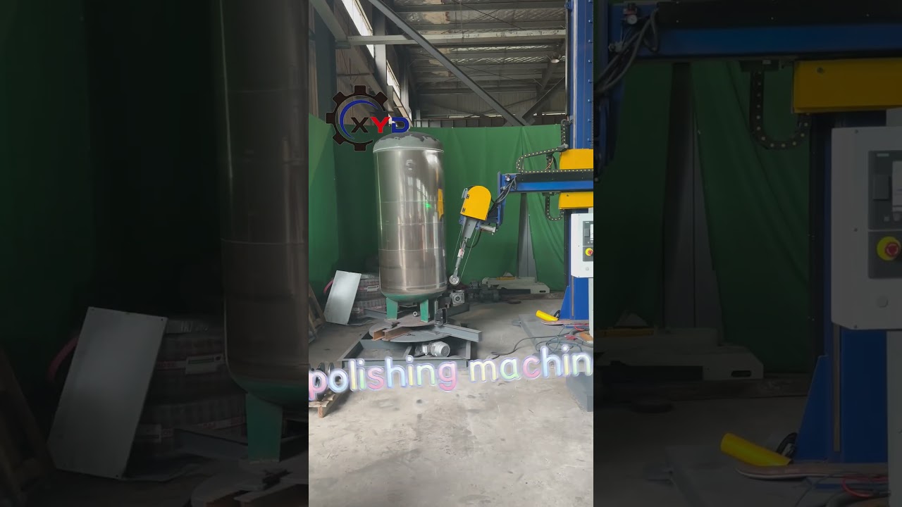 Tank and tank head polishing machine/tank shell polishing machine/tank shell grinding machine.