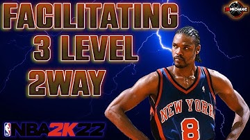 NBA 2K22 NEXT GEN BEST SF BUILD! FACILITATING  3 LEVEL 2 WAY BUILD!