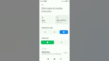 How to set SIM Card 1 Default for mobile Data service in Redmi | Redmi SIM card and network setting