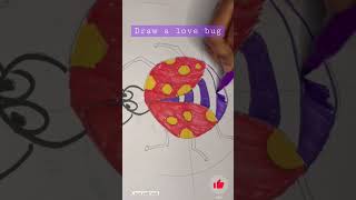 Let’s draw a love bug #shorts #kidscraft #diy #valentine