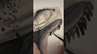 Art Advent Calendar - Atrociraptor - Dinosaur Painting