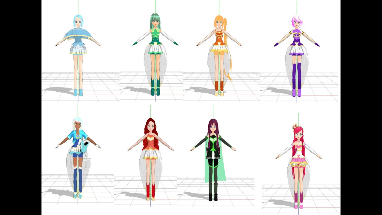 Rock Mmd Model lolirock Models MMD - YouTube