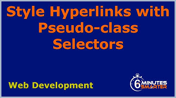 Style Hyperlinks with Pseudo-class Selectors