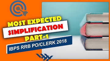 Most Expected Simplification Questions Part 1 | Maths | RRB Clerk/PO Pre 2018