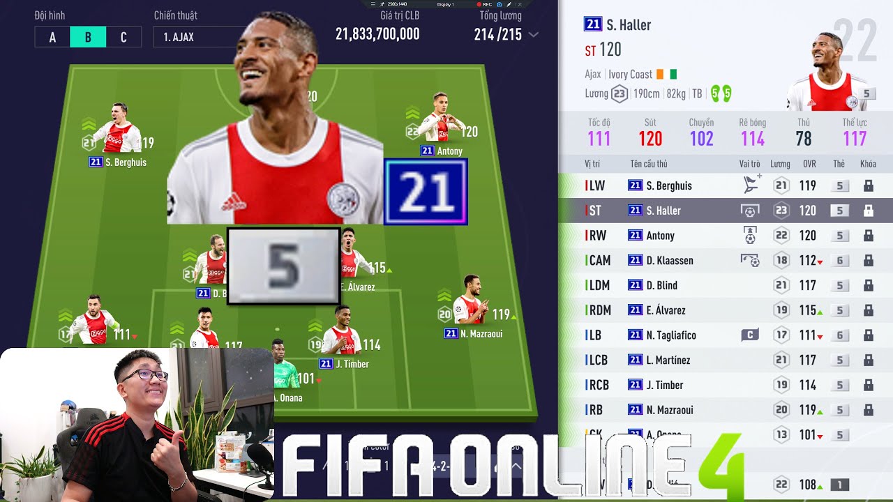 FIFA ONLINE 4: Quẩy Rank Cùng Dàn AJAX 21UCL Cực Cháy & Đi Chợ, Đập Thẻ Xây Team MAX PING Nhất