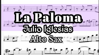 La Paloma Alto Sax Sheet Backing Track Play Along Partitura