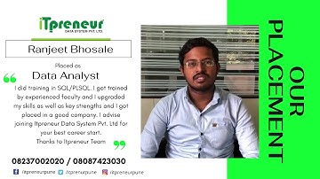 Ranjeet Bhosale | Our Placement | Student Testimonial Video | 2020