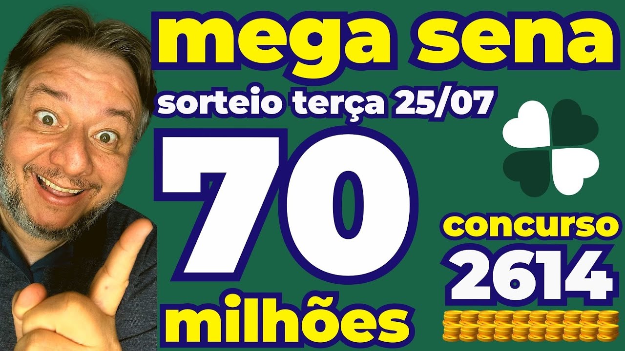 Resultado da Mega-Sena 2614 de hoje, 25/07; prêmio é de 70 milhões -  Negócios - Diário do Nordeste