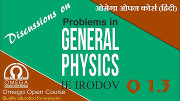 I E Irodov Question #1.3