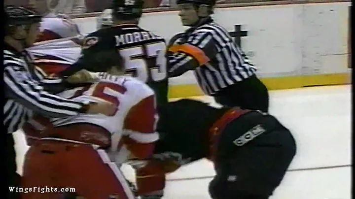 Darren McCarty Vs Jarome Iginla 10/10/01