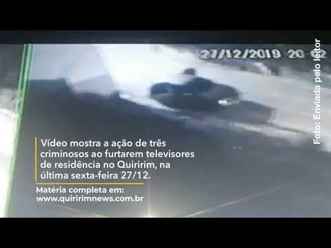 Criminosos furtam casa em Quiririm e levam três televisores