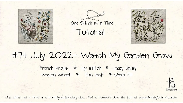 74 Watch My Garden Grow   hand embroidery tutorial