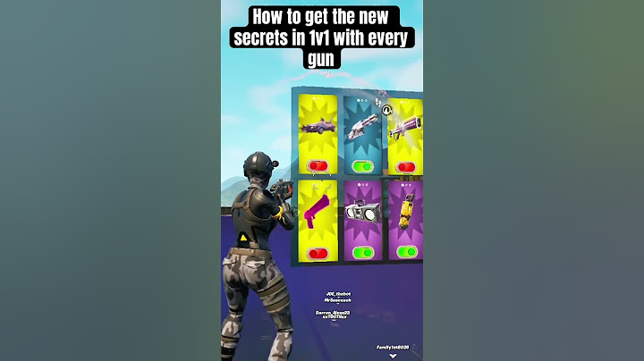 How do you get the new secrets in 1v1 with every gun  #fortnite #fortnitememes