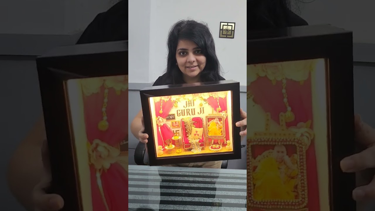 Guruji Swaroop darbar miniature | 3d frame | Handmade gifts | shukrana guruji | Blessing always