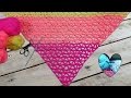 Chal tropical tejido a crochet muy facil / Châle tropical très simple au crochet