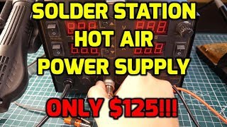 Best Soldering Rework Station // Saike 220V 909D+ Rework Station + Hot Air Gun + DC Power Supply