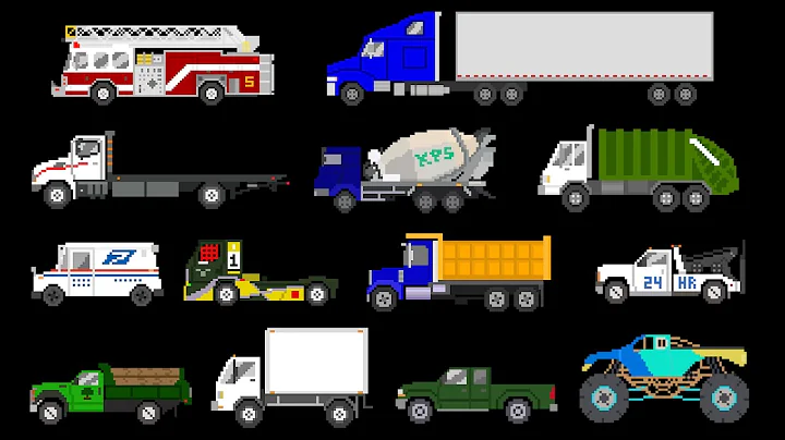 Trucks - Street, Sports, Emergency & Construction Vehicles - The Kids' Picture Show