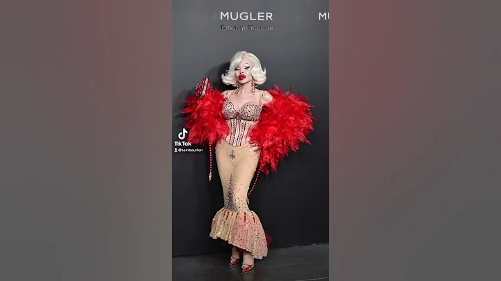 #AmandaLepore at the #Mugler Exhibition at the Bro...