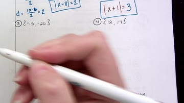 Writing Absolute Value Equations
