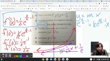 Tangent Line through the Origin (Unit 7 Review: P12)