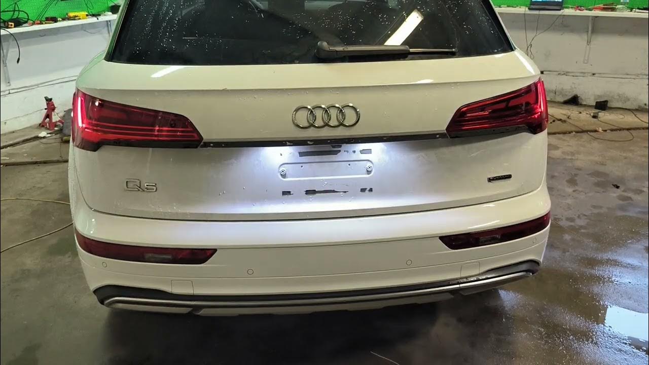 www.CarFix.lt Audi Q5 tail light conversion US to EU - YouTube