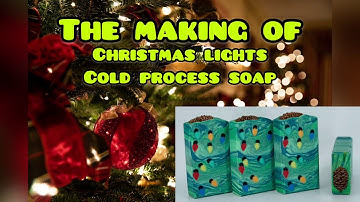 Christmas Lights Soap - How To Make Soap, Dough Canes Christmas Tree Tutorial One Pot Wonder