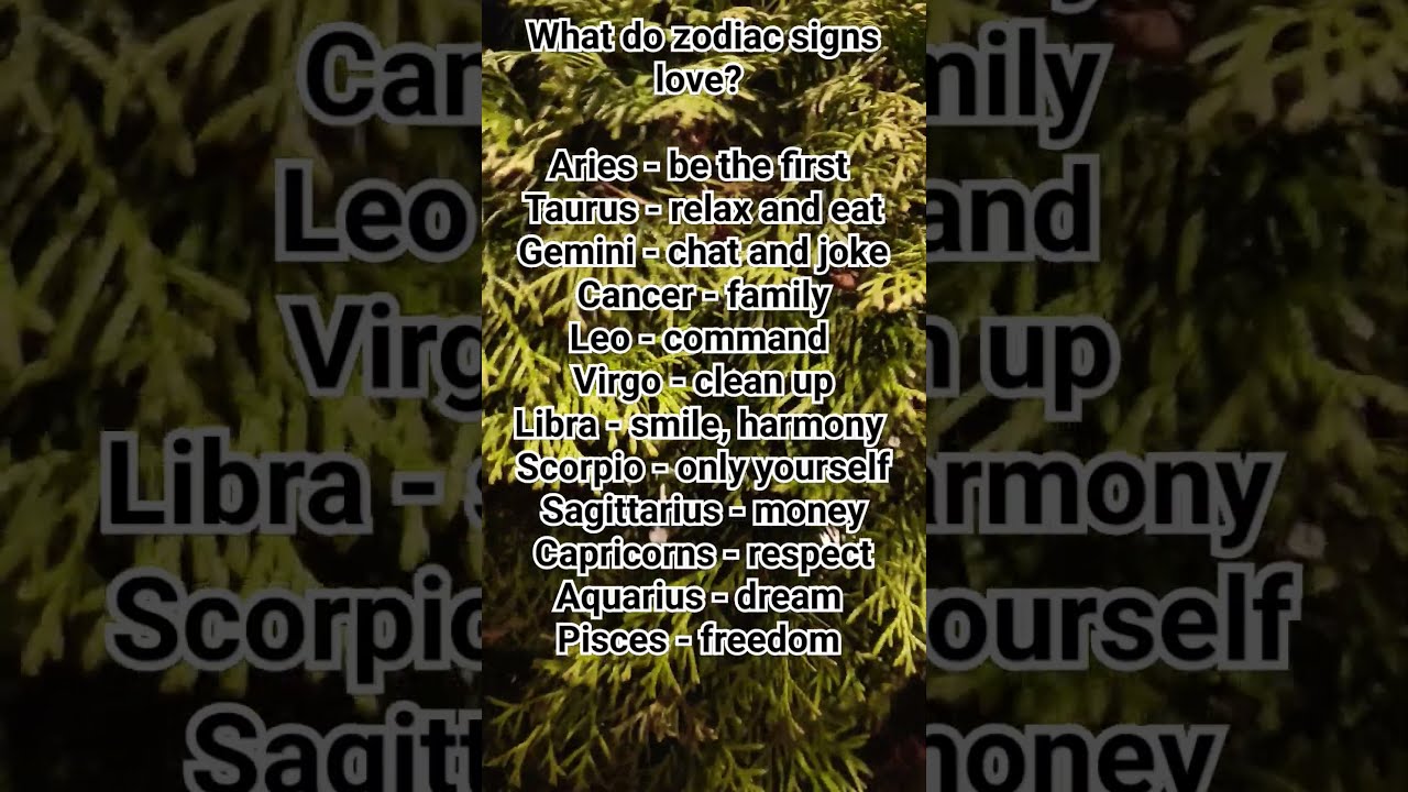 What Do Zodiac Signs Like YouTube What Do Zodiac Signs Like YouTube