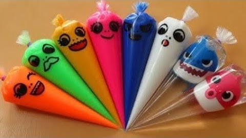 Making Slime with Piping  Bags!  Most Satisfying Slime Video 📸